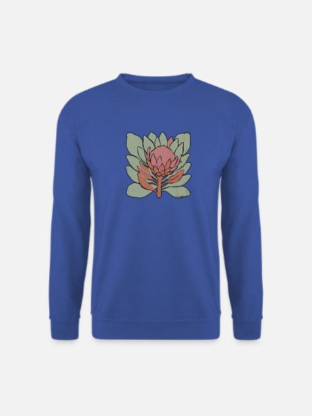 Protea in Schichten - Unisex Pullover - Royalblau