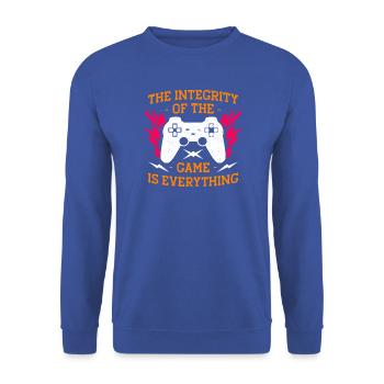 Integrität der Spielflammen - Unisex Pullover - Royalblau - Vorne - Alina (178cm) & Michal (187cm)