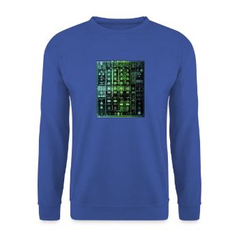 Röntgen Mischpult Dj - Unisex Pullover - Royalblau - Vorne - Alina (178cm) & Michal (187cm)