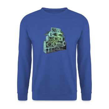 Röntgen Soundsystem Dj - Unisex Pullover - Royalblau - Vorne - Alina (178cm) & Michal (187cm)
