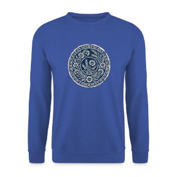 Landwirtschaft Tradition Deutschland - Unisex Pullover - Royalblau - Vorne - Alina (178cm) & Michal (187cm)
