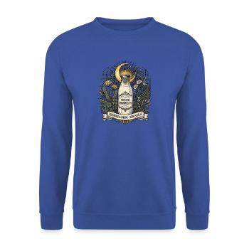 Roh Milch Natur Nahrung - Unisex Pullover - Royalblau - Vorne - Alina (178cm) & Michal (187cm)