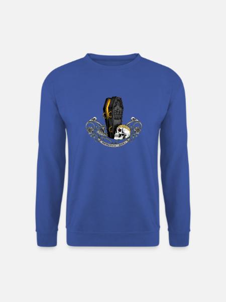 Memento Mori Sargskull Gothic - Unisex Pullover - Royalblau