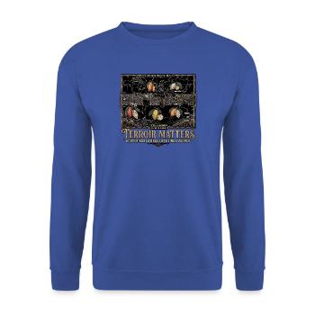 Kakao Hunter - Unisex Pullover - Royalblau - Vorne - Alina (178cm) & Michal (187cm)