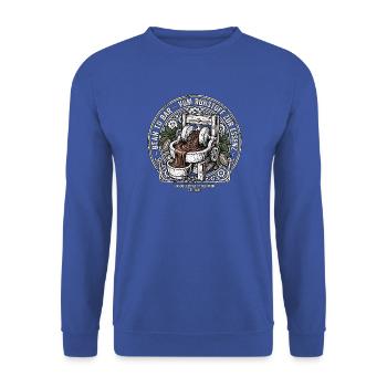 Roh Kakao Gottes Nahrung - Unisex Pullover - Royalblau - Vorne - Alina (178cm) & Michal (187cm)