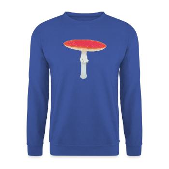 Roter Pilzscheinwerfer - Unisex Pullover - Royalblau - Vorne - Alina (178cm) & Michal (187cm)