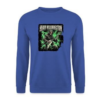Heavy Resurrection - Unisex Pullover - Royalblau - Vorne - Alina (178cm) & Michal (187cm)