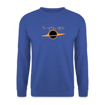Schwarzes Loch - Unisex Pullover - Royalblau - Vorne - Alina (178cm) & Michal (187cm)