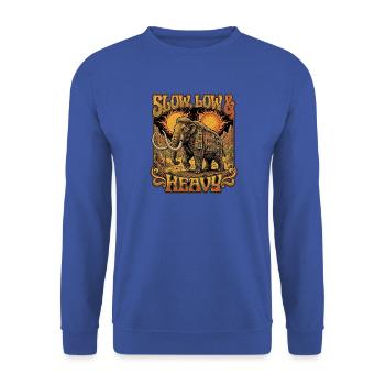 Metal Mammut Death Metal Rock - Unisex Pullover - Royalblau - Vorne - Alina (178cm) & Michal (187cm)