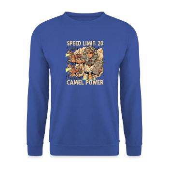 Kfz Mechatroniker am Streitwagen - Unisex Pullover - Royalblau - Vorne - Alina (178cm) & Michal (187cm)