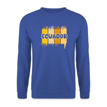 Ecuador als Urlaub - Unisex Pullover - Royalblau - Vorne - Alina (178cm) & Michal (187cm)