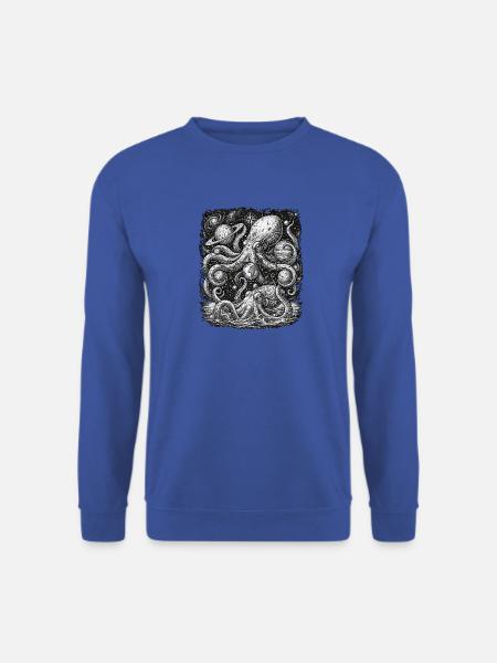 Kosmischer Oktopus - Unisex Pullover - Royalblau