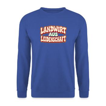 Landwirt Aus Leidenschaft - Unisex Pullover - Royalblau - Vorne - Alina (178cm) & Michal (187cm)