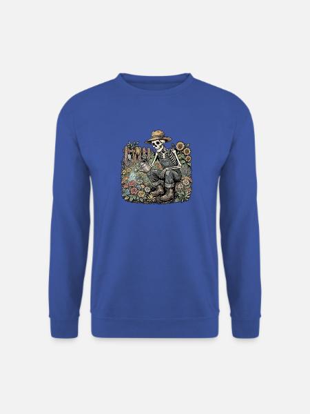 Garten Skelett - Unisex Pullover - Royalblau