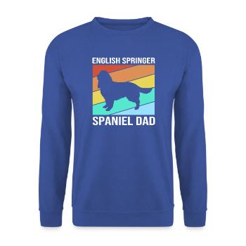 Springer Spaniel - Unisex Pullover - Royalblau - Vorne - Alina (178cm) & Michal (187cm)