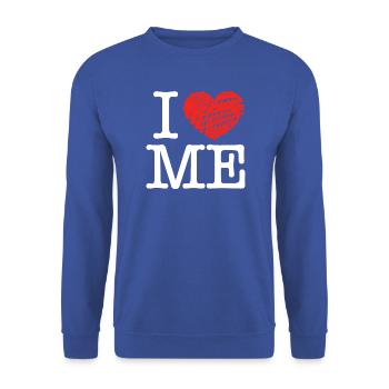 Ich liebe mich - Unisex Pullover - Royalblau - Vorne - Alina (178cm) & Michal (187cm)