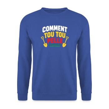 Wie man alle Schaufeln macht - Unisex Pullover - Royalblau - Vorne - Alina (178cm) & Michal (187cm)