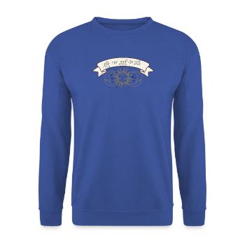 Angel Number - Unisex Pullover - Royalblau - Vorne - Alina (178cm) & Michal (187cm)