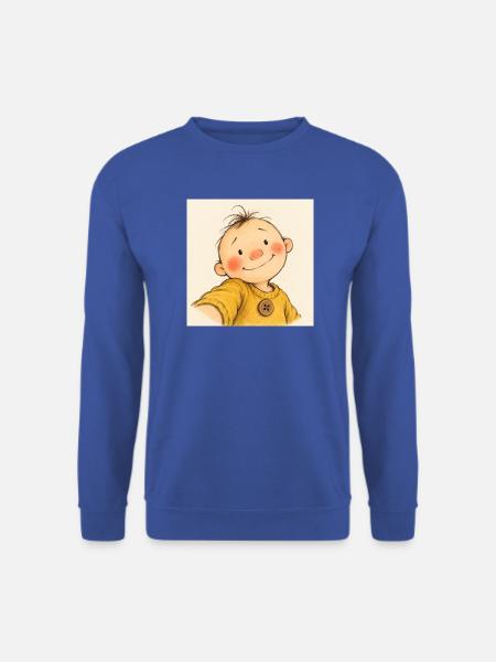 Kleiner Sonnenschein im Gelben Pullover - Unisex Pullover - Royalblau