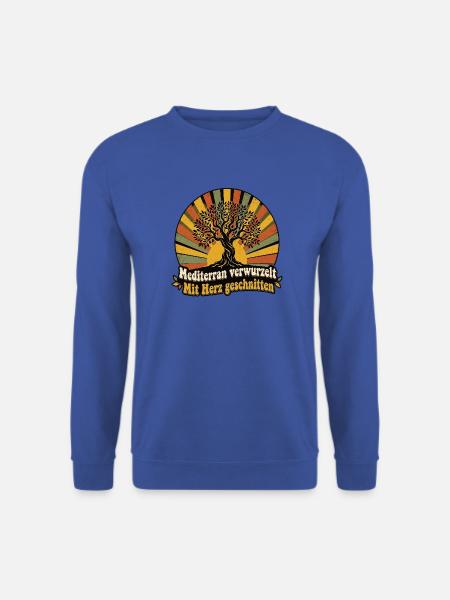 Mediterran Olivenbaum - Unisex Pullover - Royalblau