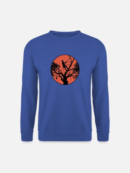 Baumpfleger Sonnenuntergang - Unisex Pullover - Royalblau