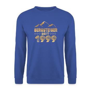1999 - Unisex Pullover - Royalblau - Vorne - Alina (178cm) & Michal (187cm)