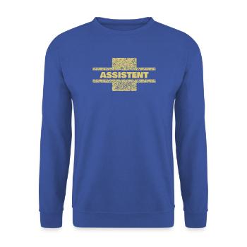 Berufung Assistent - Unisex Pullover - Royalblau - Vorne - Alina (178cm) & Michal (187cm)