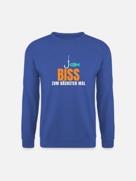 Biss zum nächsten Mal – Angler Spruch - Unisex Pullover - Royalblau