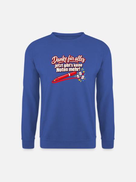 Ruhestand Lehrer Abschiedsgeschenk Danke - Unisex Pullover - Royalblau