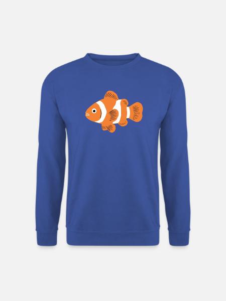 Clownfisch_orange_Aquarium_Geschenk - Unisex Pullover - Royalblau