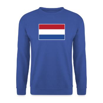 Netherlands Flag - Unisex Pullover - Royalblau - Vorne - Alina (178cm) & Michal (187cm)