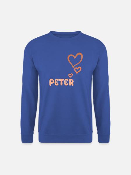 Name Peter - Unisex Pullover - Royalblau