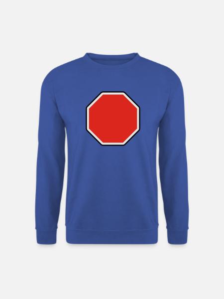 verkehrsschild - für eigenen text - Unisex Pullover - Royalblau