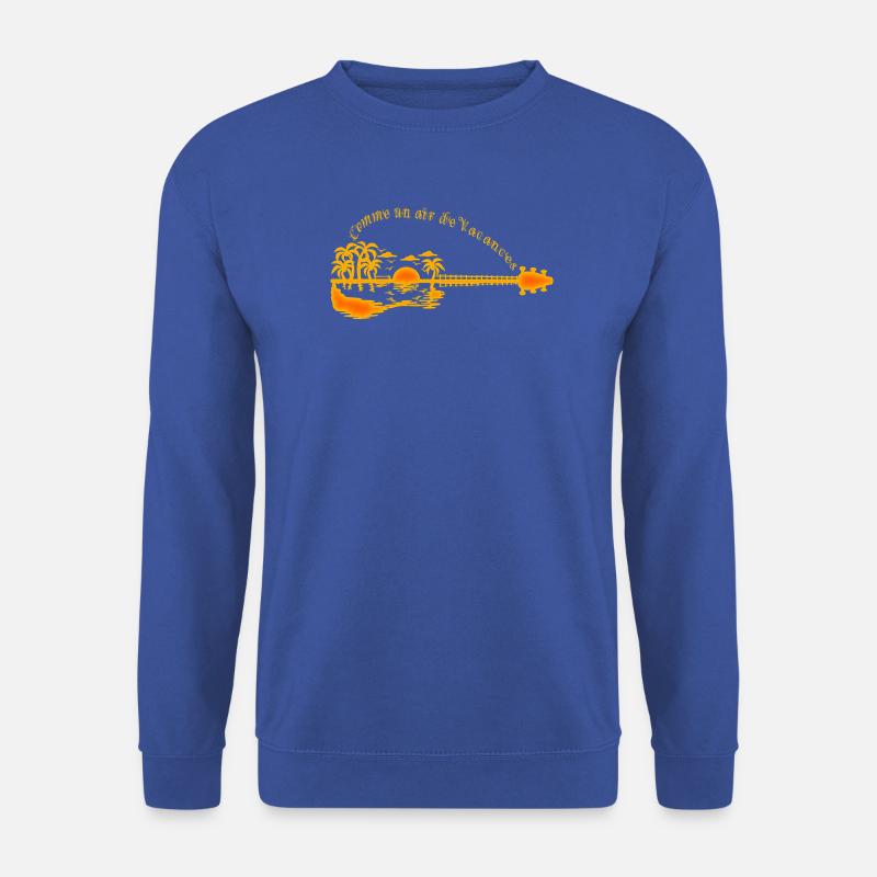 Tropical sunset on pier - Unisex Sweatshirt - royal blue