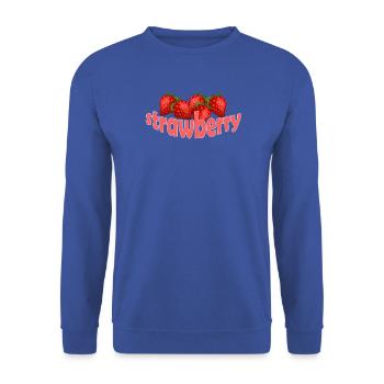 STRAWBERRY - Unisex Pullover - Royalblau - Vorne - Alina (178cm) & Michal (187cm)