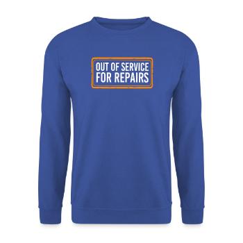 Hüften Hüftgelenk Hüfte - Unisex Pullover - Royalblau - Vorne - Alina (178cm) & Michal (187cm)