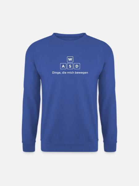 WASD: Dinge, die mich bewegen - Unisex Pullover - Royalblau
