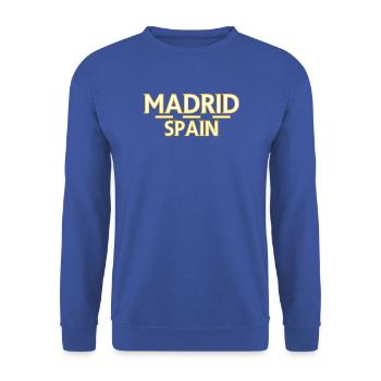Madrid – Spain - Unisex Sweatshirt - royal blue - Front - Alina (178cm) & Michal (187cm)