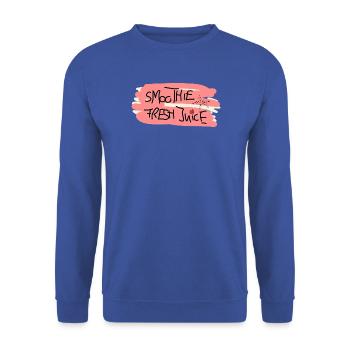 I Love Smoothies Juice Saft Frucht Kinder - Unisex Pullover - Royalblau - Vorne - Alina (178cm) & Michal (187cm)