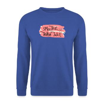 I Love Smoothies Juice Saft Frucht Kinder - Unisex Pullover - Royalblau - Vorne - Alina (178cm) & Michal (187cm)