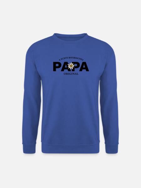 Bayerisches Original - Papa - Unisex Pullover - Royalblau