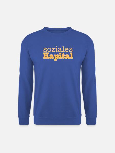 Soziales Kapital gelb - Unisex Pullover - Royalblau