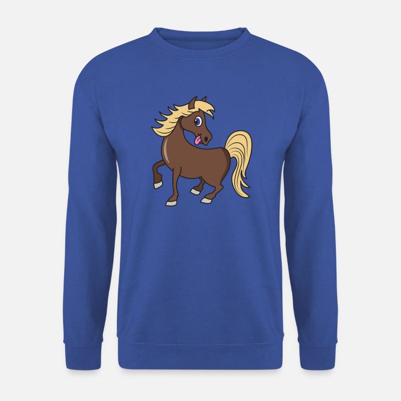 Niedliches Pferd Pony - Unisex Pullover - Royalblau