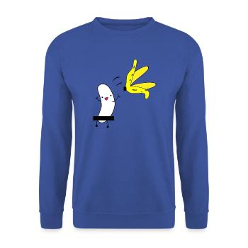 Banana - banana naked - naked banana - striptease - Unisex Sweatshirt - royal blue - Front - Alina (178cm) & Michal (187cm)