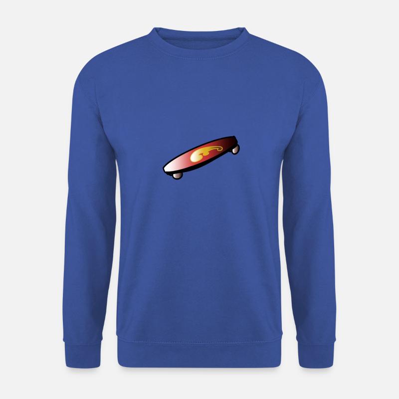 rotes Skateboard - Unisex Pullover - Royalblau