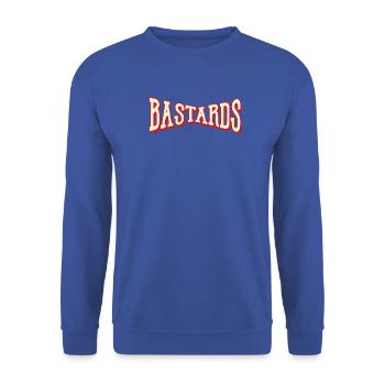 bastards bandit dieb bastard ghetto strasse hiphop - Unisex Pullover - Royalblau - Vorne - Alina (178cm) & Michal (187cm)