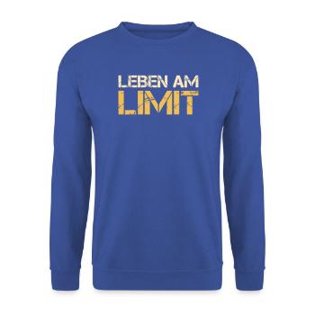Leben am Limit - Unisex Pullover - Royalblau - Vorne - Alina (178cm) & Michal (187cm)