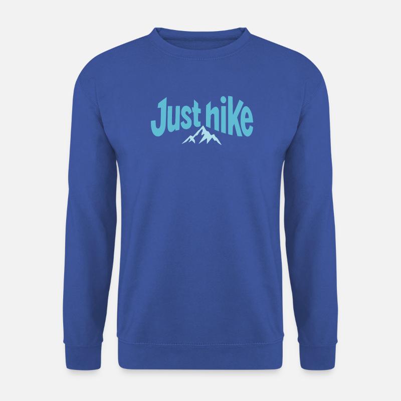 Just Hike Design mit Berg - Unisex Pullover - Royalblau