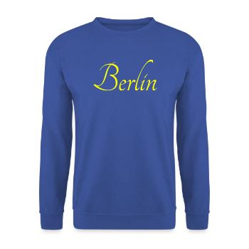 I love Berlin - Unisex Pullover - Royalblau - Vorne - Alina (178cm) & Michal (187cm)