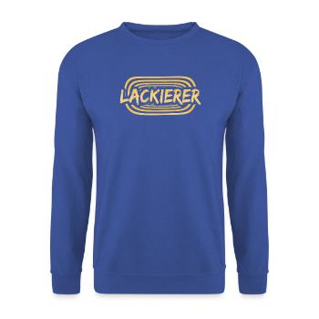 Lackierer als Arbeitskollege - Unisex Pullover - Royalblau - Vorne - Alina (178cm) & Michal (187cm)